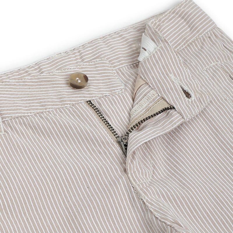 Boys Natural Striped Solid Shorts image number 2